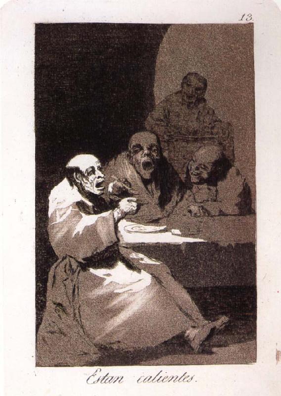 Francisco Goya Estan calientes oil painting image